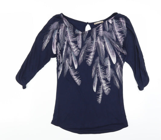 Womens UK Size S ORSAY Blue Basic Blouse