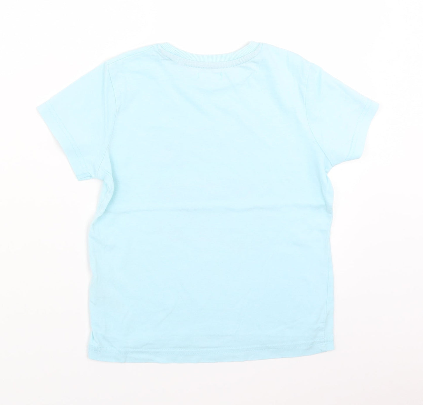 Preworn Boys Black   Basic T-Shirt Size 5 Years  - cars