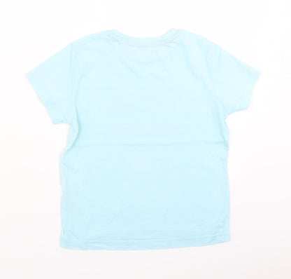 Preworn Boys Black   Basic T-Shirt Size 5 Years  - cars