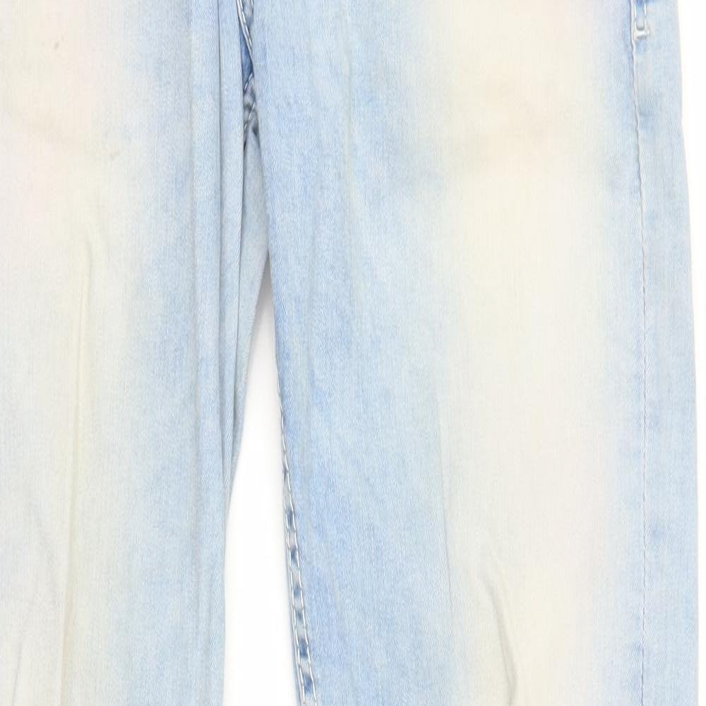 Mufti Womens Black  Denim Straight Jeans Size 34 in L32 in