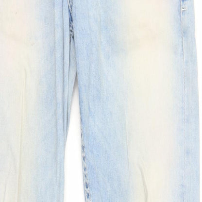 Mufti Womens Black  Denim Straight Jeans Size 34 in L32 in