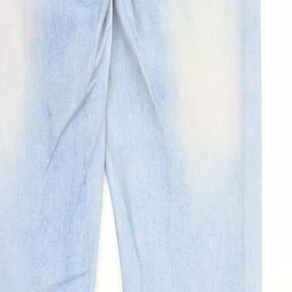 Mufti Womens Black  Denim Straight Jeans Size 34 in L32 in