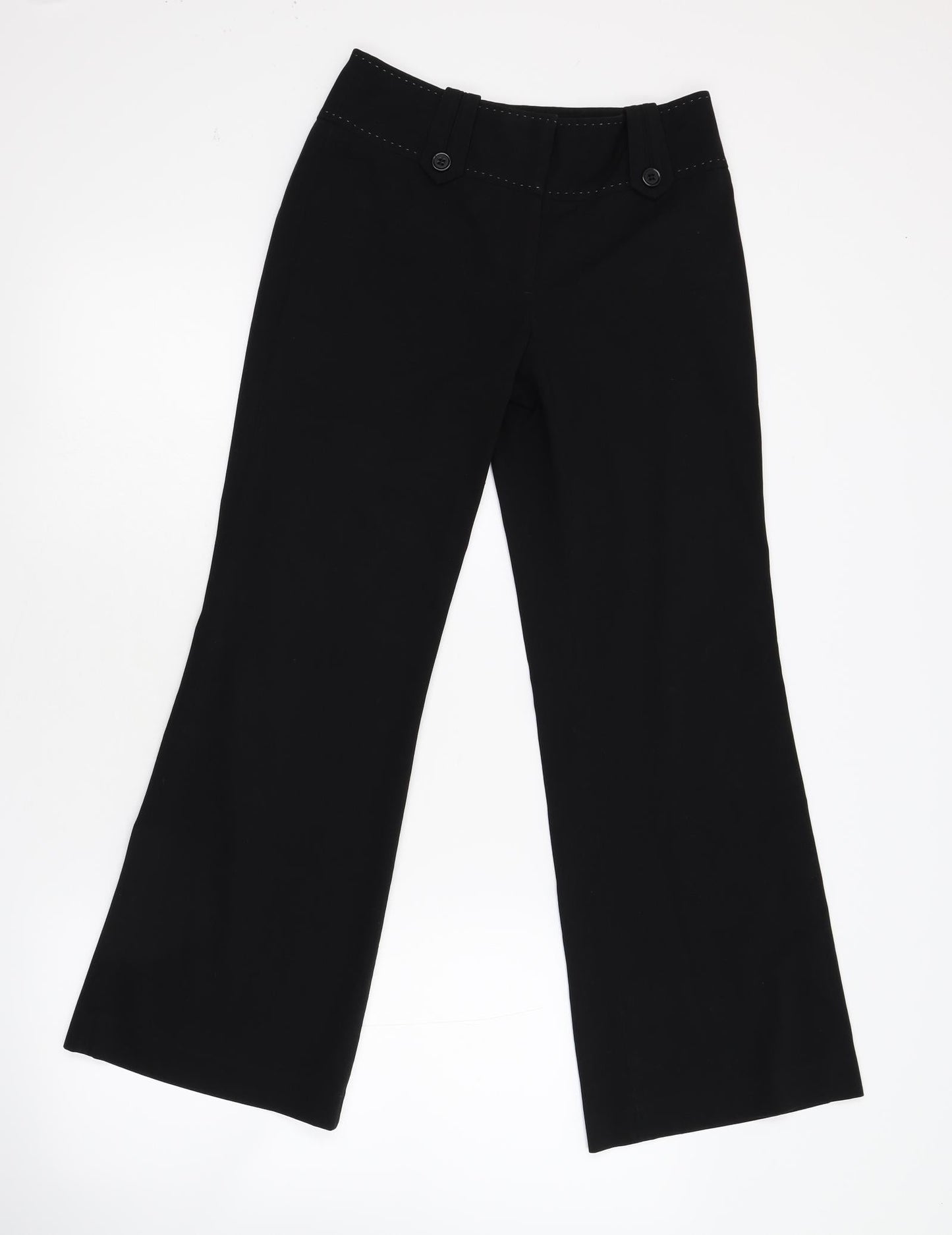 Womens UK Size 6 NEXT Regular Fit  Black Trousers