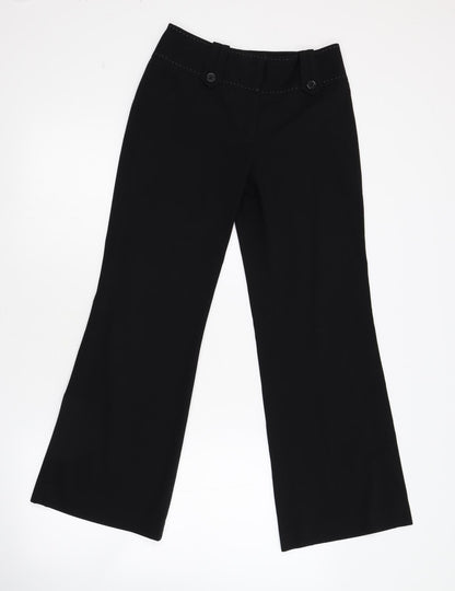 Womens UK Size 6 NEXT Regular Fit  Black Trousers