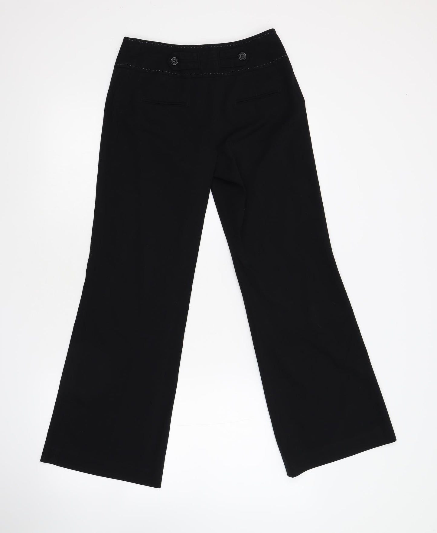 Womens UK Size 6 NEXT Regular Fit  Black Trousers