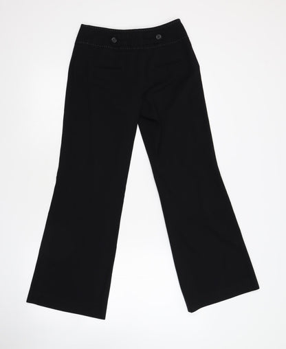 Womens UK Size 6 NEXT Regular Fit  Black Trousers