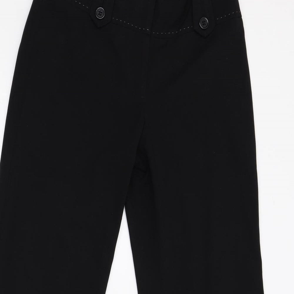 Womens UK Size 6 NEXT Regular Fit  Black Trousers