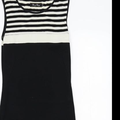 Yin & yang Womens Black Striped  Bodycon  Size 4