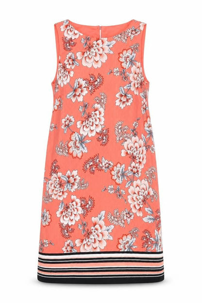 M&Co Womens Pink Floral  Shift  Size 8