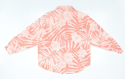 Womens UK Size 14 Preworn Pink Basic Blouse