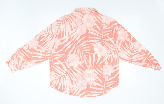 Womens UK Size 14 Preworn Pink Basic Blouse