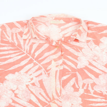 Womens UK Size 14 Preworn Pink Basic Blouse