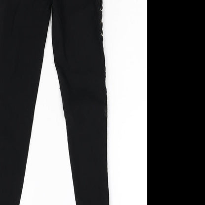 Girl Vivi Girls Black  Damask Skinny Jeans Size XS