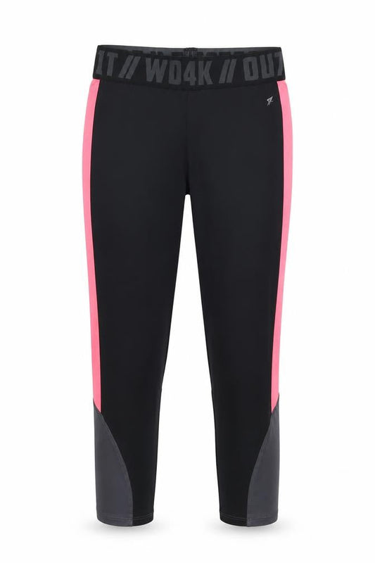 WorkOut Womens Black   Jogger Leggings Size 10 L20 in
