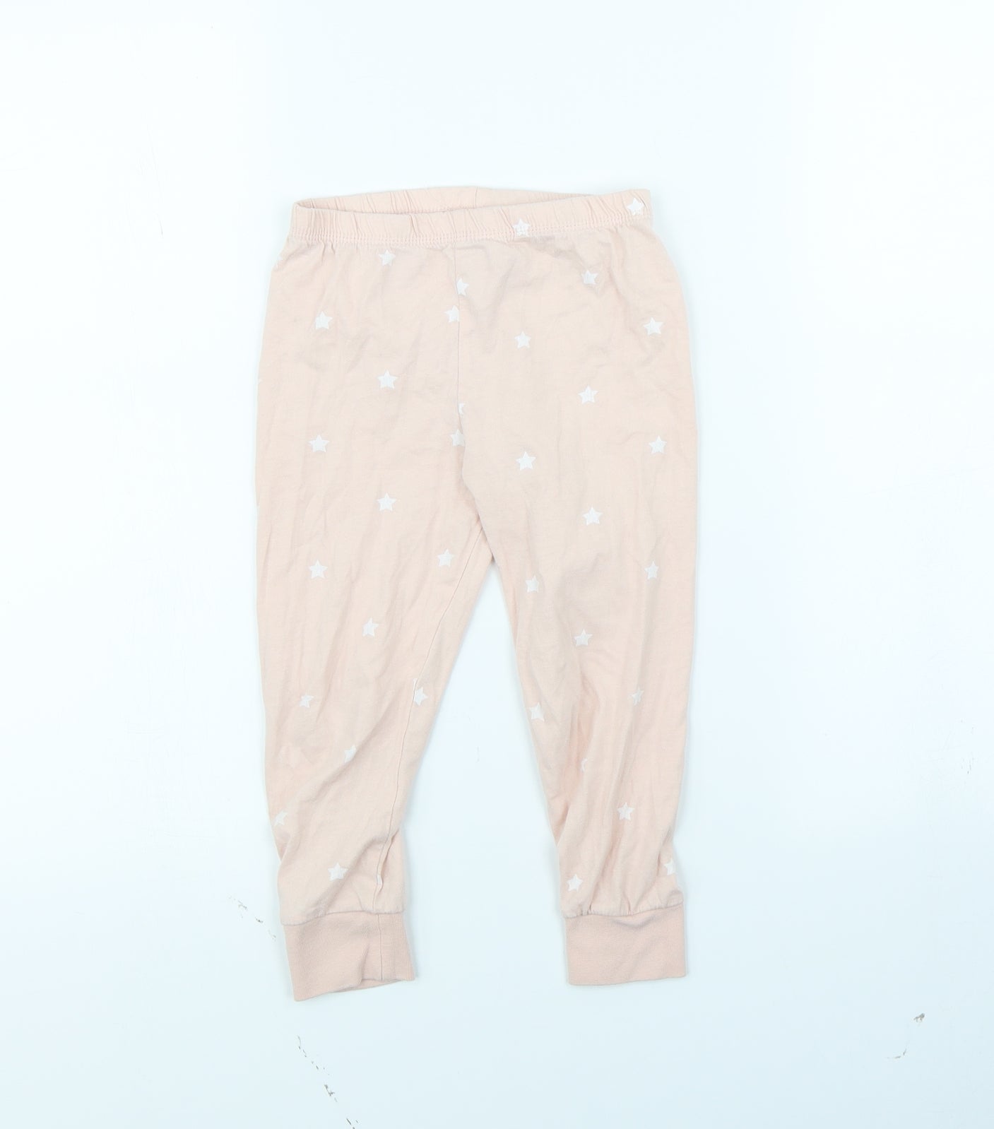 George Girls Pink Spotted  Capri Trousers Size 3 Years - Stars
