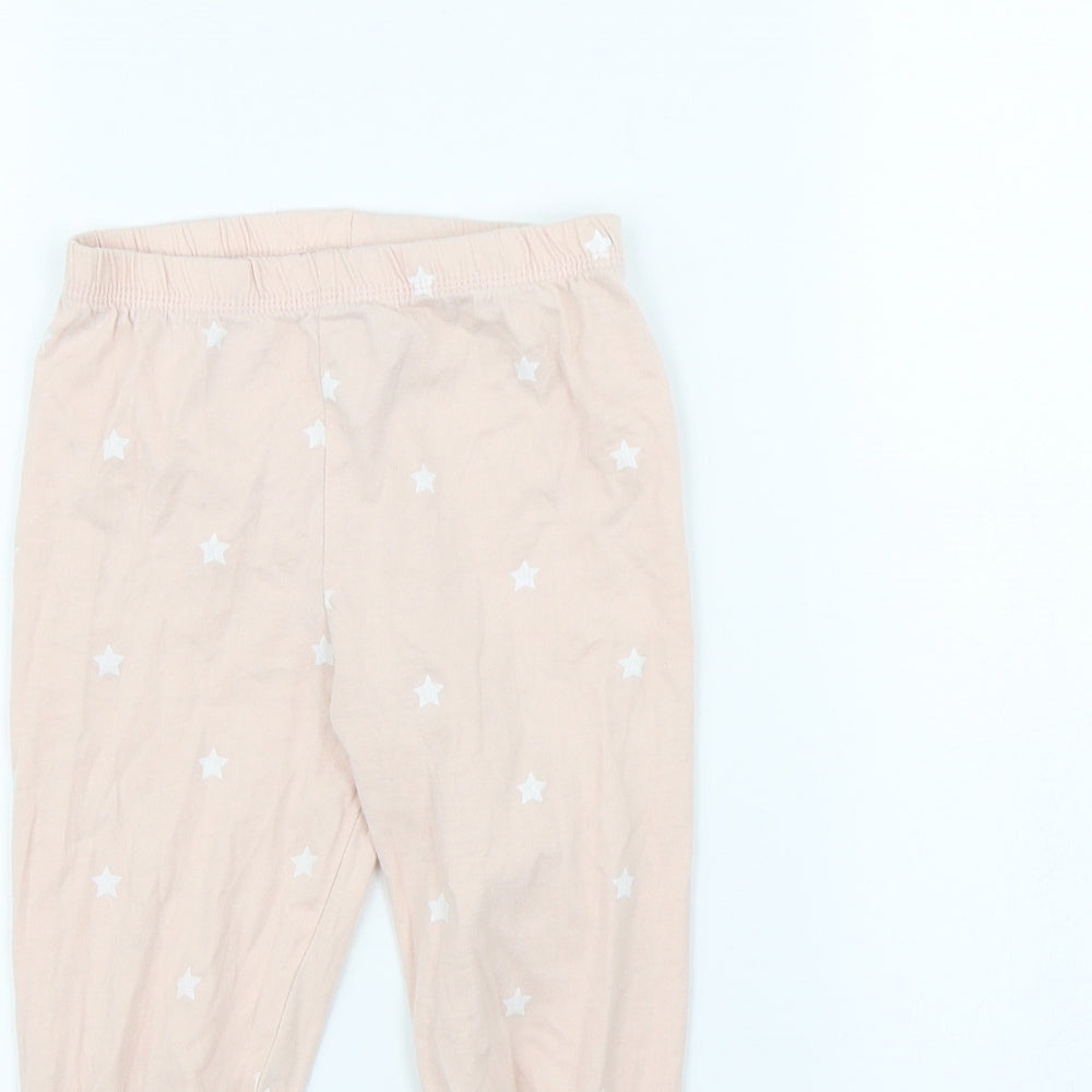 George Girls Pink Spotted  Capri Trousers Size 3 Years - Stars