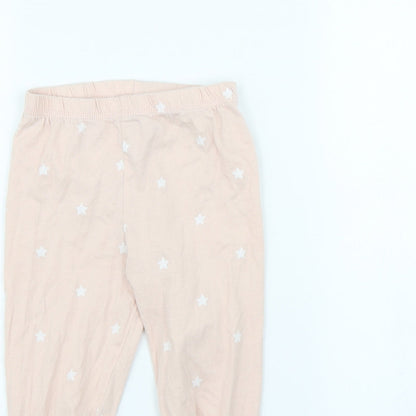 George Girls Pink Spotted  Capri Trousers Size 3 Years - Stars