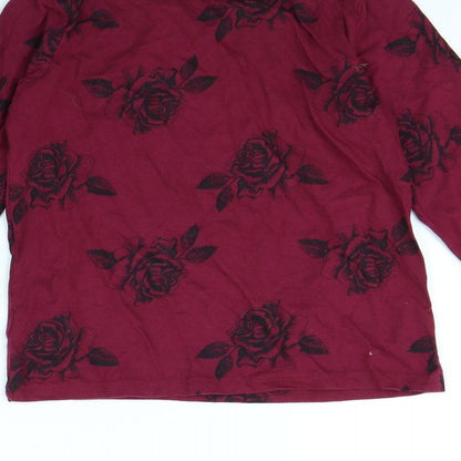 Primark Girls Purple Floral  Basic T-Shirt Size 8 Years  - Bonjour