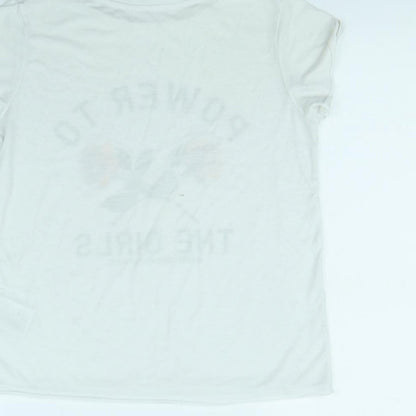 H&M Girls White   Basic T-Shirt Size 12 Years