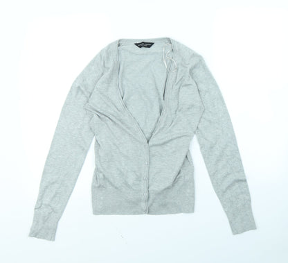 Dorothy Perkins Womens Grey   Cardigan Jumper Size 8