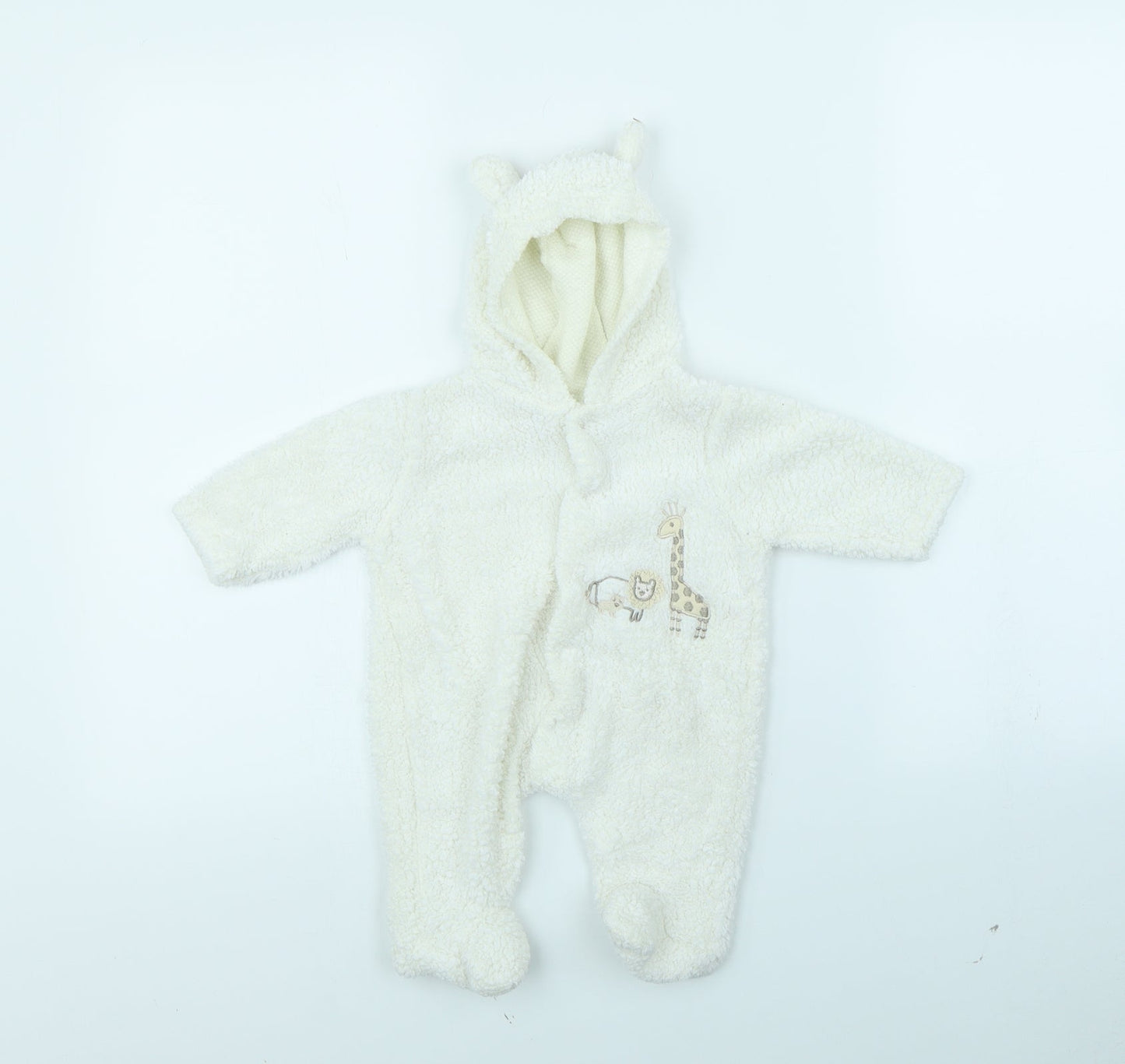 Benito Girls White   Babygrow One-Piece Size 0-3 Months