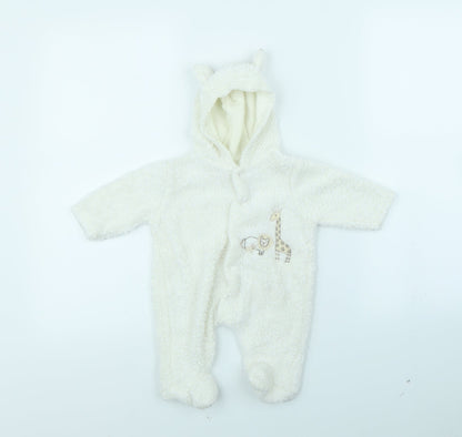 Benito Girls White   Babygrow One-Piece Size 0-3 Months