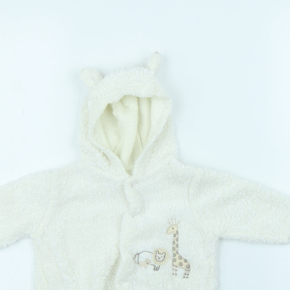Benito Girls White   Babygrow One-Piece Size 0-3 Months