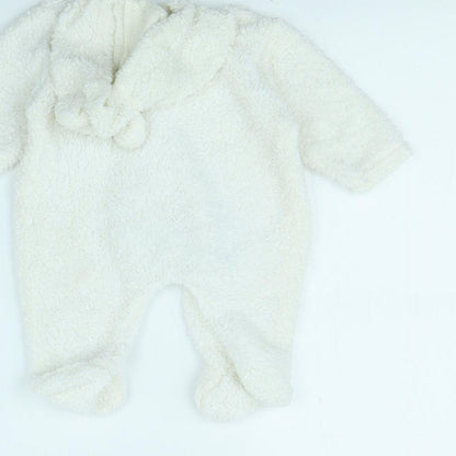 Benito Girls White   Babygrow One-Piece Size 0-3 Months