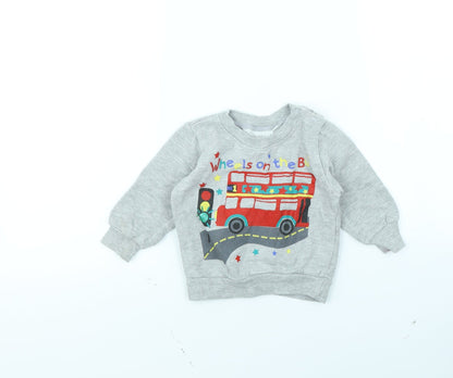 Babytown Girls Grey   Pullover Jumper Size 6-9 Months