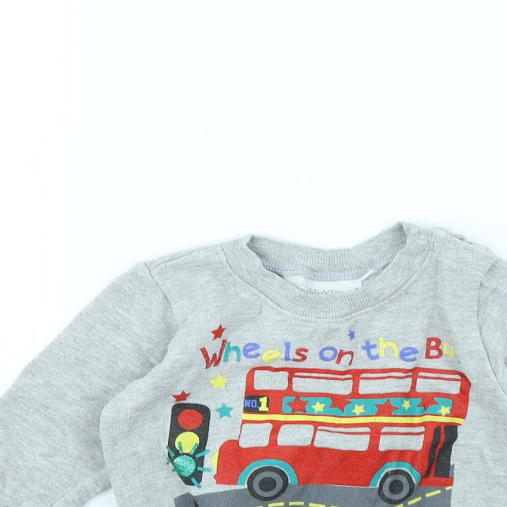 Babytown Girls Grey   Pullover Jumper Size 6-9 Months