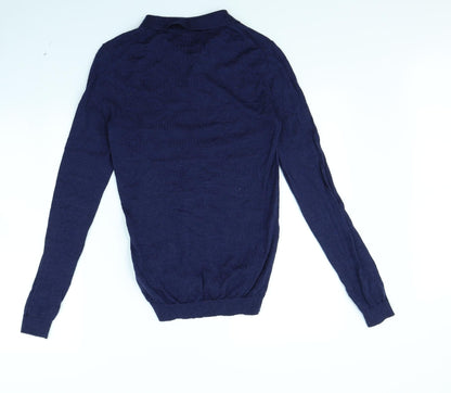 Topman Mens Blue   Pullover Jumper Size M