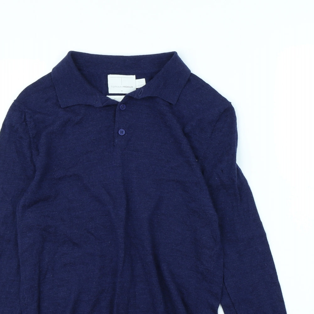 Topman Mens Blue   Pullover Jumper Size M
