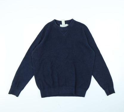 H&M Mens Blue   Pullover Jumper Size S