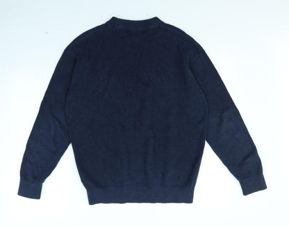 H&M Mens Blue   Pullover Jumper Size S