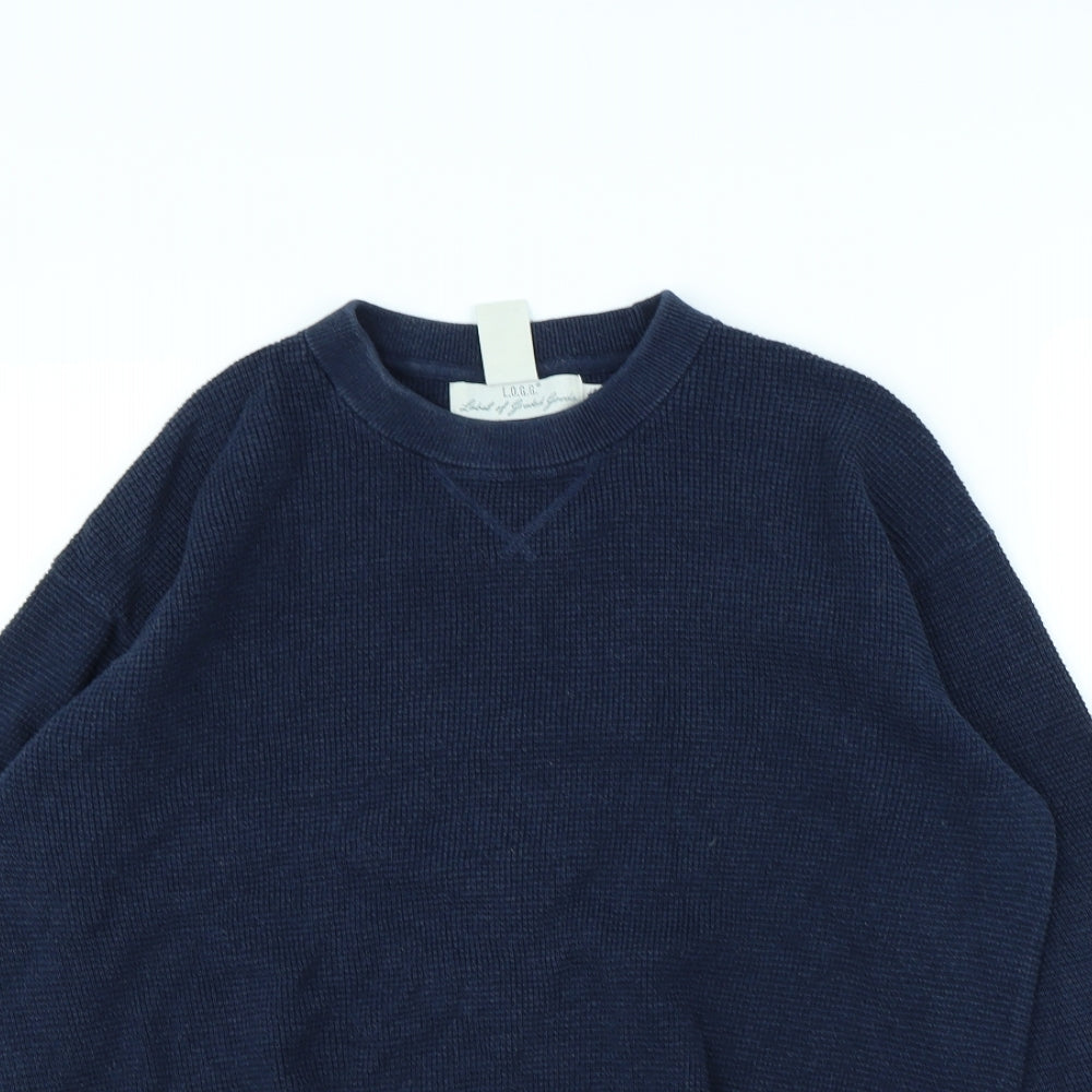 H&M Mens Blue   Pullover Jumper Size S