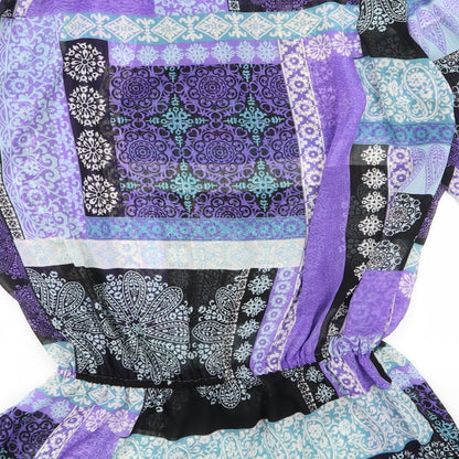 F&F Womens Multicoloured Paisley  Basic Blouse Size 14