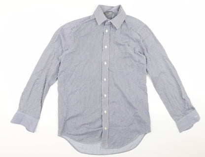 Womens UK Size 32 m&s Blue Basic Button-Up