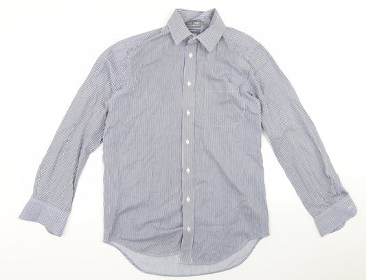 Womens UK Size 32 m&s Blue Basic Button-Up