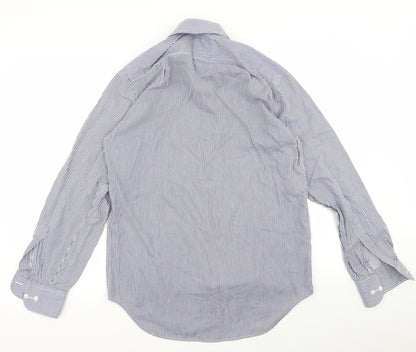 Womens UK Size 32 m&s Blue Basic Button-Up