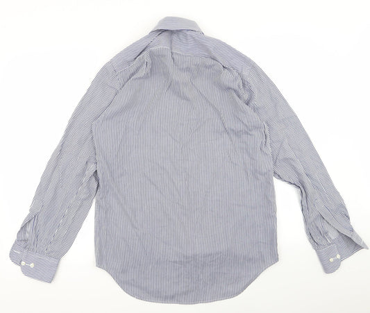 Womens UK Size 32 m&s Blue Basic Button-Up