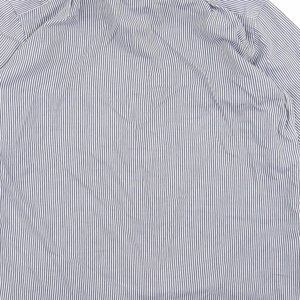 Womens UK Size 32 m&s Blue Basic Button-Up