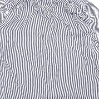 Womens UK Size 32 m&s Blue Basic Button-Up