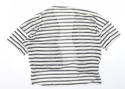 Dorothy Perkins Womens Beige Striped  Cardigan Jumper Size L