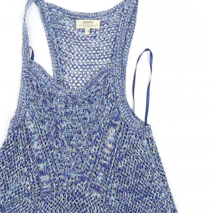 Papaya Womens Blue  Rayon A-Line  Size 8