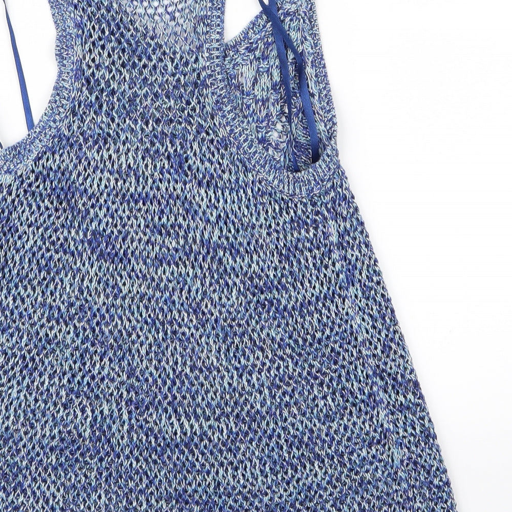 Papaya Womens Blue  Rayon A-Line  Size 8