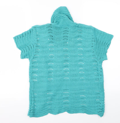 glimpse Womens Green   Cardigan Jumper Size M  - v
