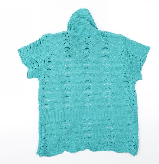 glimpse Womens Green   Cardigan Jumper Size M  - v