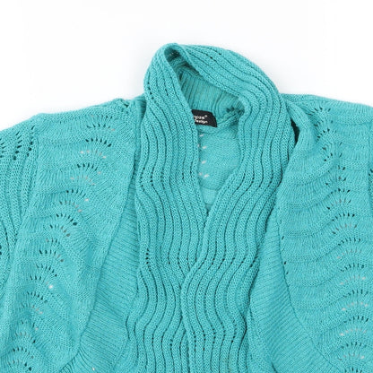 glimpse Womens Green   Cardigan Jumper Size M  - v