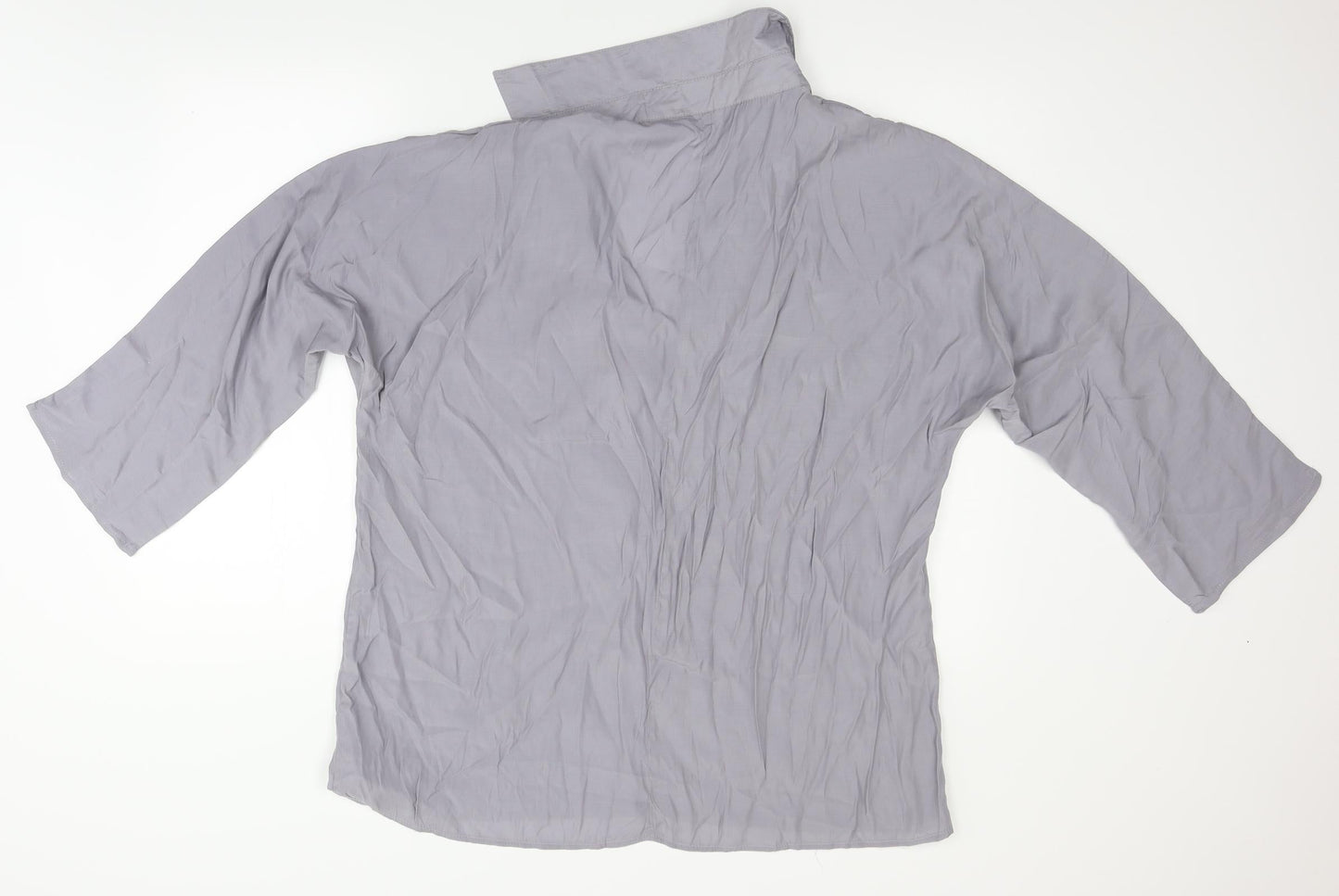 Womens UK Size XL MissLook Grey Basic Blouse