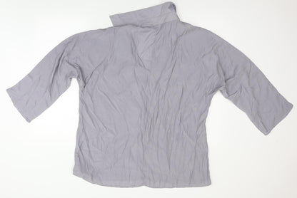 Womens UK Size XL MissLook Grey Basic Blouse